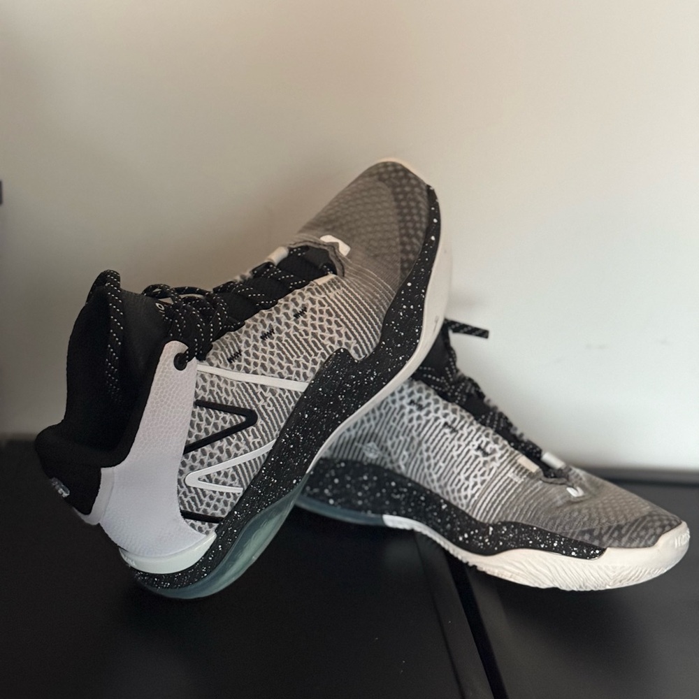 Stylish Black and White Athletic Sneakers